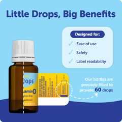 Vitamin D3 Baby Ddrops 90 giọt - Bổ sung vitamin D cho bé 0-12 tuổi, hỗ trợ phát triển xương và hấp thụ canxi hiệu quả