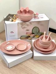 Set tô đĩa bát 10 món Staub màu vàng citron - Gốm cao cấp thủ công, chống trầy xước, an toàn lò vi sóng và máy rửa bát