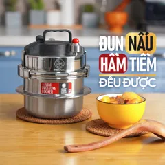 Nồi Áp Suất Mini 2GOOD M1 2000ml - Nấu Nhanh, Tiện Lợi cho Gia Đình 2-4 Người, Tương Thích Mọi Loại Bếp