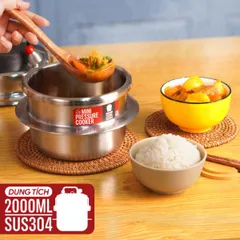 Nồi Áp Suất Mini 2GOOD M1 2000ml - Nấu Nhanh, Tiện Lợi cho Gia Đình 2-4 Người, Tương Thích Mọi Loại Bếp