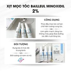 Xịt mọc tóc Minoxidil 2% Pháp