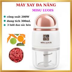 Máy Xay Đa Năng Misu Louis Cối Thủy Tinh 6 Lưỡi - Xay Thịt, Hoa Quả, Rau Củ Hiệu Quả, Thiết Kế Tiện Lợi Cho Mọi Gia Đình
