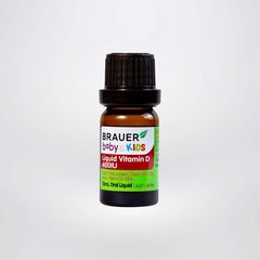 Siro BRAUER Vitamin D 400IU cho trẻ sơ sinh (10ml) - Tăng cường miễn dịch, hỗ trợ phát triển xương khỏe mạnh