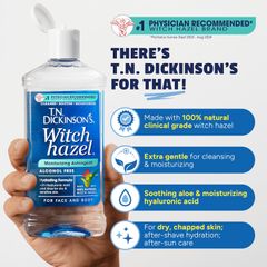 Nước Hoa Hồng Dickinson's Original Witch Hazel 473ml - Toner Chăm Sóc Da Tự Nhiên, Làm Săn Chắc Da 100% Từ Thiên Nhiên