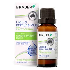 Siro Tăng Đề Kháng BRAUER Lactoferrin 23ml - Hỗ Trợ Miễn Dịch Từ Sữa Non, Thực Phẩm Chức Năng Bổ Sung Vitamin D3