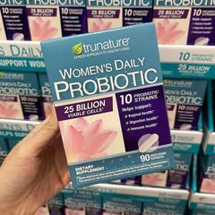 Viên uống men vi sinh nữ Trunature Women’s Daily Probiotic 90 viên - Hỗ trợ sức khỏe tiêu hóa và miễn dịch hiệu quả