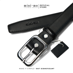 Thắt Lưng Nam Đen MINI MO SAGI – Da Bò NAPPA Cao Cấp, Slim 2.8cm, Phong Cách Thanh Lịch, Quà Tặng Nam Thời Trang