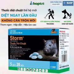 5 Gói Viên Nén Diệt Chuột STORM 20 Viên - Giải Pháp Diệt Chuột An Toàn và Hiệu Quả, Công Nghệ Sinh Học Thế Hệ Mới