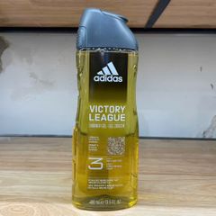 Sữa Tắm Gội Adidas 3in1 Victory League 400ml - Sản Phẩm Chăm Sóc Da và Tóc Thể Thao, Sảng Khoái Cả Ngày