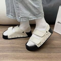 Sandal Đế Đinh Quai Dán Nữ - Dép Quai Hậu Thời Trang Cao Cấp 4cm Đế Êm Ái, Phong Cách Hot Hit 2023
