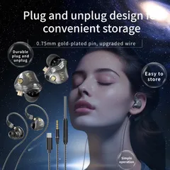 Tai Nghe Có Dây Có Micro - Âm Trầm Sâu Karaoke Nhét Tai Stereo 3.5mm/Type C - Tai Nghe Chất Lượng Cho Âm Nhạc và Game