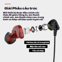 Tai Nghe Nhét Tai Có Dây 3.5mm AUX/Type-C HIFI 6D Surround Bass, Âm Thanh Mạnh Mẽ & Micro HD, Phù Hợp Chơi Game và Nghe Nhạc