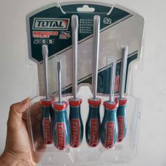 Bộ 6 Tua Vít Dẹp và Bake Total TKSDS0626 - Dụng Cụ Cầm Tay Đáng Tin Cậy Cho Thợ Sửa Chữa Và Gia Đình