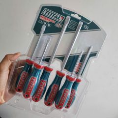 Bộ 6 Tua Vít Dẹp và Bake Total TKSDS0626 - Dụng Cụ Cầm Tay Đáng Tin Cậy Cho Thợ Sửa Chữa Và Gia Đình