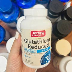 Trắng da thuần chay Jarrow Glutathione Reduced 500mg USA 60 viên