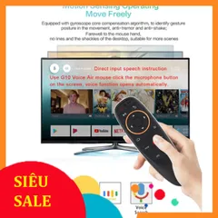 Điều Khiển Remote Chuột Bay G10s PRO - Tìm Kiếm Giọng Nói, Dùng Cho Tivi Smart và Tivi Box Android, Có Đèn Phím