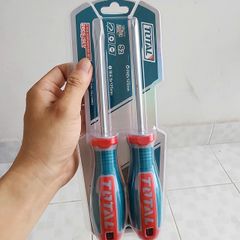 Bộ 2 Tua Vít Dẹp và Bake Total TKSDS0226 - Dụng Cụ Sửa Chữa Gia Đình Chất Lượng Cao với Tay Cầm Nhựa Bền và Tiện Lợi