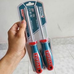 Bộ 2 Tua Vít Dẹp và Bake Total TKSDS0226 - Dụng Cụ Sửa Chữa Gia Đình Chất Lượng Cao với Tay Cầm Nhựa Bền và Tiện Lợi