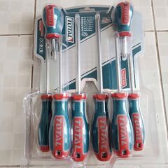 Bộ 8 Tua Vít Dẹp và Bake Total TKSDS0826 - Dụng Cụ Cầm Tay Hợp Kim Chất Lượng, Tay Cầm Chống Trượt, Đa Kích Cỡ Hữu Ích