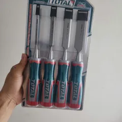Bộ mũi đục gỗ 4 chi tiết Total THT41K0401 - Dụng cụ đục gỗ sắc bén cho thợ mộc và gia đình, dễ sử dụng, độ bền cao