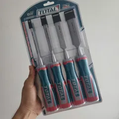 Bộ mũi đục gỗ 4 chi tiết Total THT41K0401 - Dụng cụ đục gỗ sắc bén cho thợ mộc và gia đình, dễ sử dụng, độ bền cao