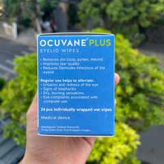 Miếng Gạc Vệ Sinh Mắt OCUVANE® PLUS - Giúp Giảm Khó Chịu, Chống Viêm Bờ Mi, Công Thức Dầu Tràm Tự Nhiên, 24 Miếng Hàng Chính Hãng từ Hungary