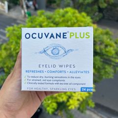 Miếng Gạc Vệ Sinh Mắt OCUVANE® PLUS - Giúp Giảm Khó Chịu, Chống Viêm Bờ Mi, Công Thức Dầu Tràm Tự Nhiên, 24 Miếng Hàng Chính Hãng từ Hungary