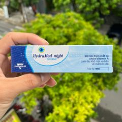 Mỡ Tra Mắt Vitamin A HydraMed Night Sensitive 5g - Giúp Dịu Mắt Kích Ứng, Chính Hãng Nhập Khẩu Từ Ý
