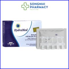 Nước mắt nhân tạo Hydramed 0,2% nhỏ mắt dạng tép [ Chính hãng nhập khẩu từ Đức ]- Hộp 20 tép