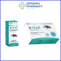 Nước Mắt Nhân Tạo K-Tear 10ml - Giảm Khô, Đỏ Mắt, Duy Trì Độ Ẩm Với Natri Hyaluronate & Hypromellose Từ Italy