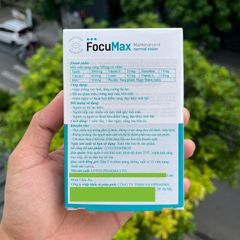 Viên Uống Bổ Mắt FocuMax 30 Viên - Tăng Cường Sức Khỏe Mắt, Chống Oxy Hóa, Hỗ Trợ Giảm Khô Mắt, Xuất Xứ Châu Âu