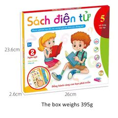 Sách điện tử cảm ứng song ngữ Việt - Anh cho trẻ em - Công cụ học tập vui nhộn, phát triển ngôn ngữ, âm thanh sống động, dễ sử dụng.