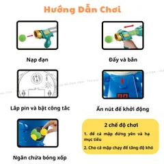 Đồ Chơi Thụt Bóng Xốp Thông Minh - Ghi Điểm Vui Nhộn, Tăng Khả Năng Phản Xạ Cho Bé, An Toàn Không Gây Hại