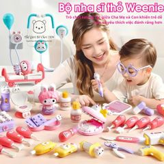 Bộ Đồ Chơi Vali Bác Sĩ Thỏ Con Dễ Thương Kèm Phụ Kiện Y Tế & Đèn Phát Sáng - Đồ Chơi Giáo Dục Cho Bé Gái 3 Tuổi Trở Lên