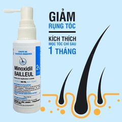 Set 3 Chai Xịt Mọc Tóc Minoxidil Bailleul 2% Từ Pháp - Giải Pháp Hiệu Quả Cho Tóc Rụng và Hói, Kích Thích Mọc Tóc Mới