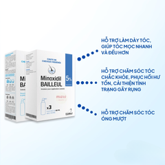 Set 3 Chai Xịt Mọc Tóc Minoxidil Bailleul 5% - Giải Pháp Ngừa Hói Hiệu Quả Từ Pháp Cho Nam Nữ