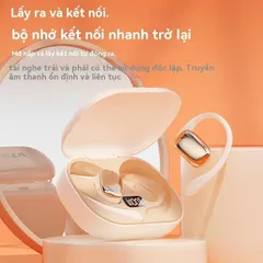 Tai Nghe Không Dây J05A Open OWS Bluetooth 5.4, Chống Nước IPX5, Thời Gian Phát 6 Giờ, Microphone HD, Hộp Sạc Tiện Lợi
