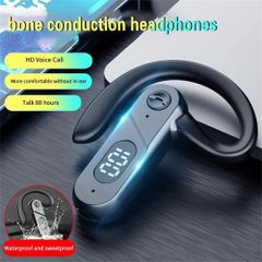 Tai nghe không dây V28 ( 1 chiếc ) Bluetooth 5.2 - Tai nghe đơn với Microphone cho Văn phòng, Lái xe, Shiper - Thời gian pin 20 giờ, nghe âm thanh xung quanh