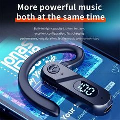 Tai nghe không dây V28 ( 1 chiếc ) Bluetooth 5.2 - Tai nghe đơn với Microphone cho Văn phòng, Lái xe, Shiper - Thời gian pin 20 giờ, nghe âm thanh xung quanh