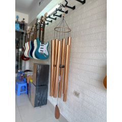 Chuông Gió Phong Thủy Nhạc Thiền 1m2 Kim Loại 6 Ống Cao Cấp - Trị Liệu 432Hz, Treo Cửa Tăng Cường Năng Lượng Tích Cực