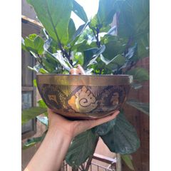 chuông xoay fullmoon thủ công size 23cm hình kim cang chuỳ