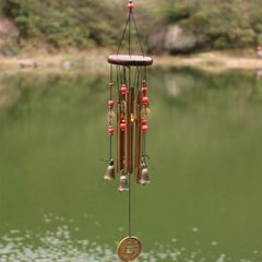 Chuông Gió Phong Thủy Kim Loại Có Đồng Xu - Âm Thanh Vang Trong, Ngăn Chặn Khí Tiêu Cực, Kích Hoạt Năng Lượng Tích Cực