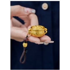 Móc khóa bát tụ bảo - móc khóa trang trí