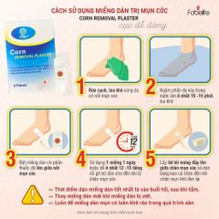 Miếng Dán MỤN CÓC Mụn Cơm Corn plaster KangDi Fobe N1 - hộp 6 miếng