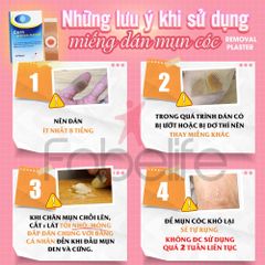 Miếng Dán MỤN CÓC Mụn Cơm Corn plaster KangDi Fobe N1 - hộp 6 miếng