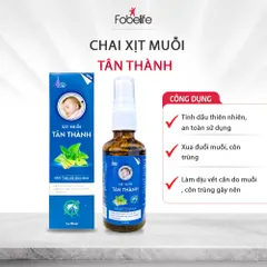 Chai Xịt ĐUỔI MUỖI Cho Bé Tinh Dầu Thiên Nhiên, Không Gây Kích Ứng Da Fobe N1
