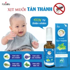 Chai Xịt ĐUỔI MUỖI Cho Bé Tinh Dầu Thiên Nhiên, Không Gây Kích Ứng Da Fobe N1