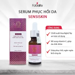 (Date 2/2026) Serum Sensiskin Phục Hồi, Chống Lão Hóa Fobe Kích Thích Tái Tạo, Ngăn Ngừa, Chống Kích Ứng N1- Chai 20ml