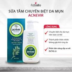 (Cao Cấp) Sữa Tắm Mụn Acniver Fobe Giảm Mụn Lưng, Nang Lông N1 chai 210ml