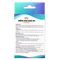 Miếng Dán GIẢM HO Tinh Dầu Tràm Fobaby Fobe Cho Trẻ Nhỏ N1 - Hộp 6 Miếng